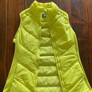 Neon puffer vest